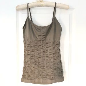 Merona Seamless Tank Camisole Top. Silver Olive. Size S